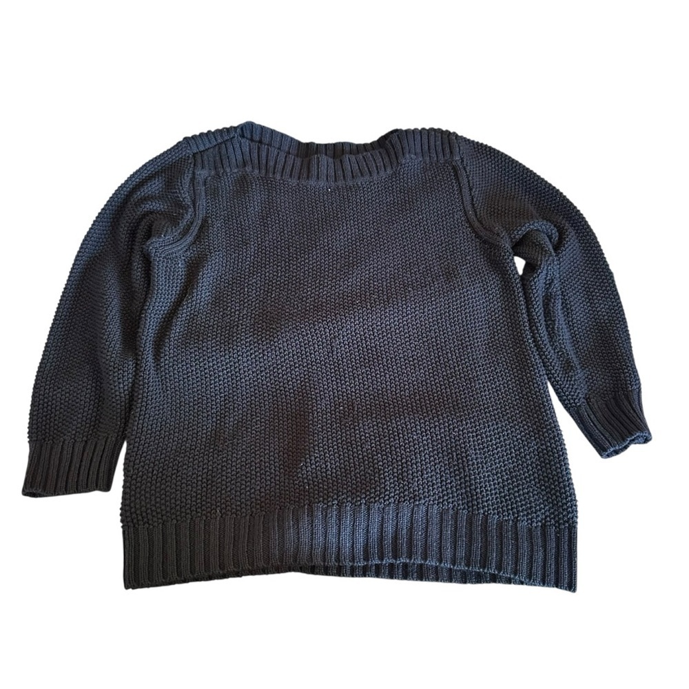 Ann Taylor Dark Blue Crew Neck Sweater